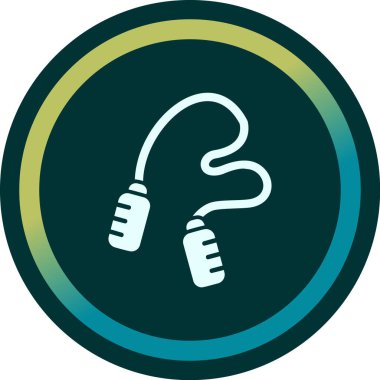 atlama ipi web simgesi, illüstrasyon vektör