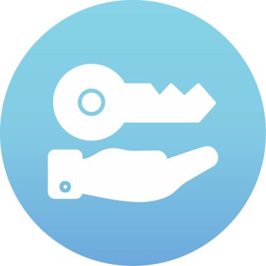 anahtar simgesi, vektör illüstrasyonu basit tasarım