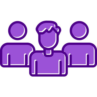 Takım. Web simgesi basit illüstrasyon 