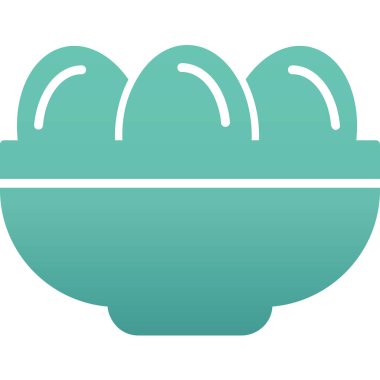 Kavanozda haşlanmış yumurta. Web simgesi basit illüstrasyon