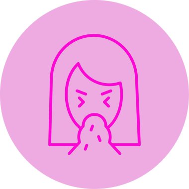 Nausea. web icon vector illustration clipart