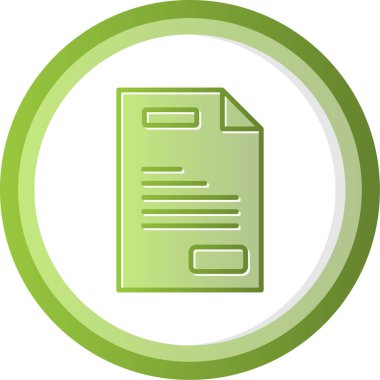 belge simgesi, vektör illüstrasyonu basit tasarım