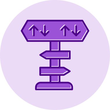 yönler web simgesi basit tasarım 