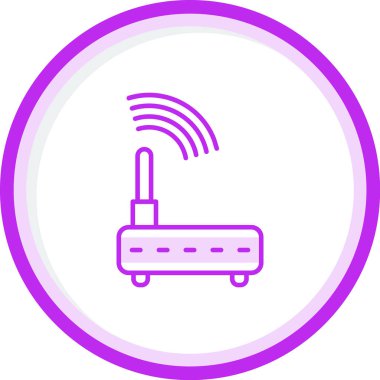 WiFi yönlendirici kutsal kişilerin resmi, vektör çizim