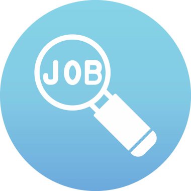 İş Arama Web simgesi vektör illüstrasyonuName 