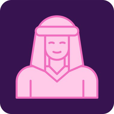 Bedevi web simgesi, vektör illüstrasyonu 