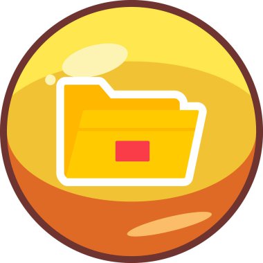 Dosya. Web simgesi basit illüstrasyon 