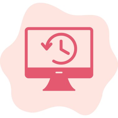 Tarih web simgesi. Basit resimleme