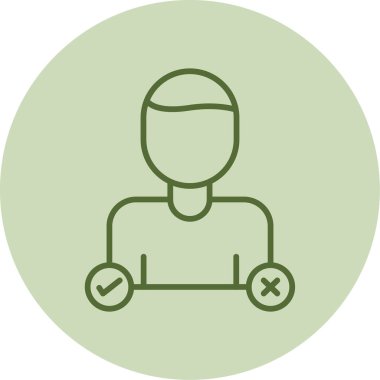 Karar Web simgesi vektör illüstrasyonu oluşturma