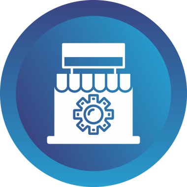 Pazar simgesinin vektör illüstrasyonu 