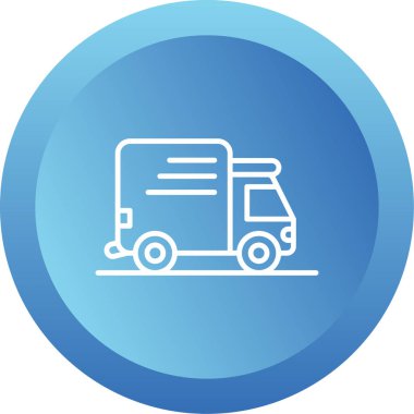 kamyon simgesi, vektör illüstrasyon tasarımı 