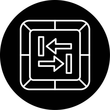 Sekme Anahtarı Web simgesi vektör çizimi