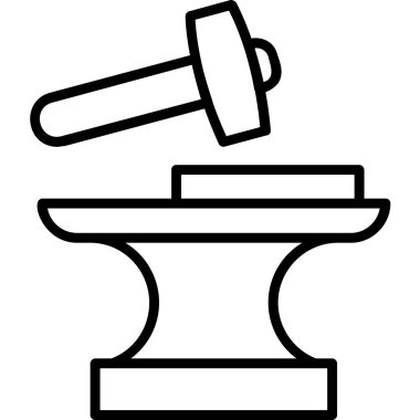 Demirci. Web simgesi basit illüstrasyon          