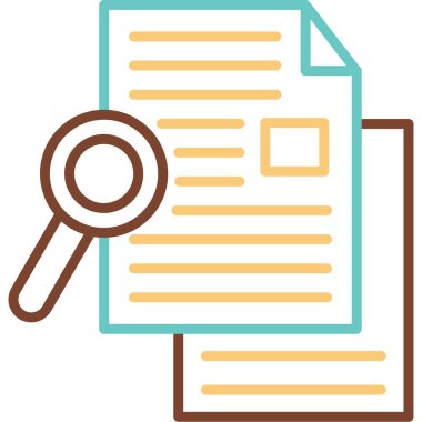 belge dosya simgesi düz biçimli 