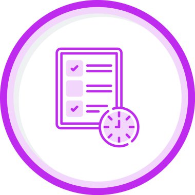 Kontrol listesi web simgesi, basit vektör illüstrasyonu