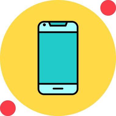 Smartphone web simgesi, vektör çizim 