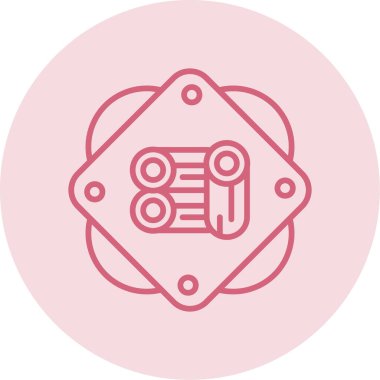 Ahşap günlük kaydı simgesi, vektör illüstrasyonu basit tasarım