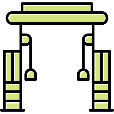 Cable Crossover Web simgesi basit illüstrasyonuName