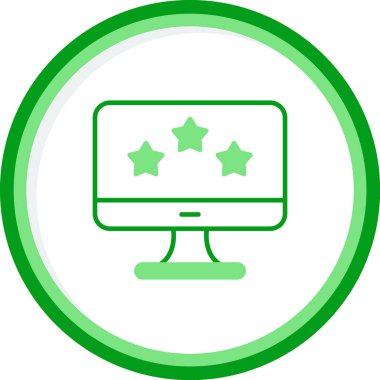 Dijital pazarlama, derecelendirme. Web simgesi basit illüstrasyon