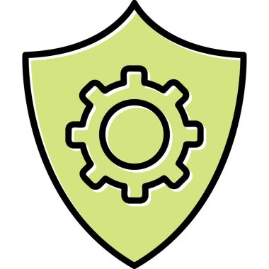 Veri koruma simgesi, vektör çizim                  