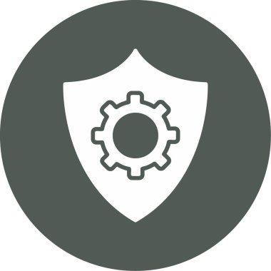 Veri koruma simgesi, vektör çizim                  