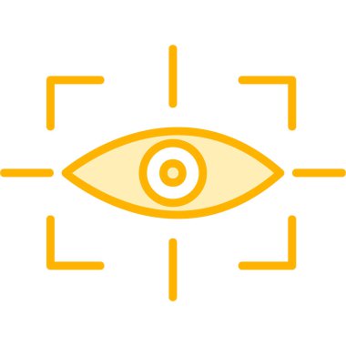 vizyon web simgesi, vektör illüstrasyonu 
