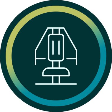 Chest Press makine simgesinin vektör illüstrasyonu