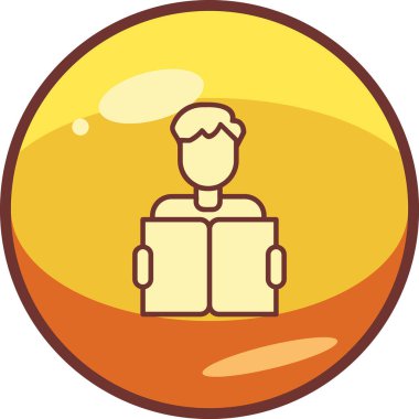 Web simgesi vektör illüstrasyonu öğreniliyor 