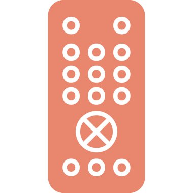 Uzaktan kumanda simge vektör çizim