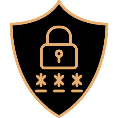 Gizlilik simgesi vektör illüstrasyon tasarımı