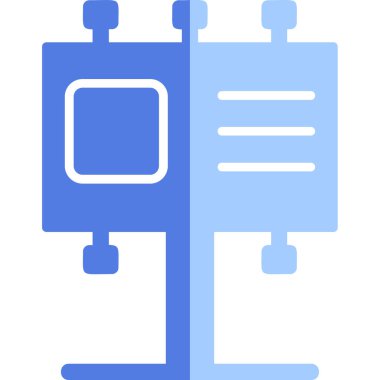 Billboard web simgesi, vektör çizim 