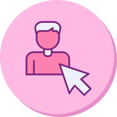 Seçili web simgesi vektör illüstrasyonu