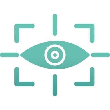 vizyon web simgesi, vektör illüstrasyonu 