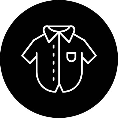 Bowling tişört simgesinin vektör illüstrasyonu 