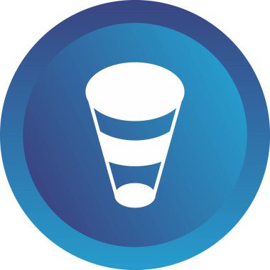 Frustum web simgesi basit illüstrasyon