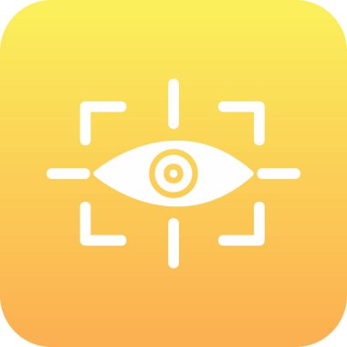 vizyon web simgesi, vektör illüstrasyonu 