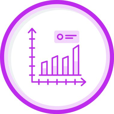 bar çizelgesi simgesi, vektör illüstrasyonu 