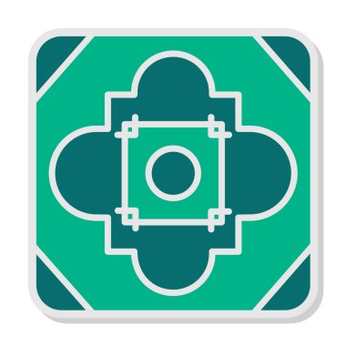 Döşeme. Web simgesi basit illüstrasyon