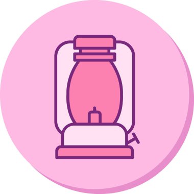 Gaz Lambası simgesinin vektör illüstrasyonu