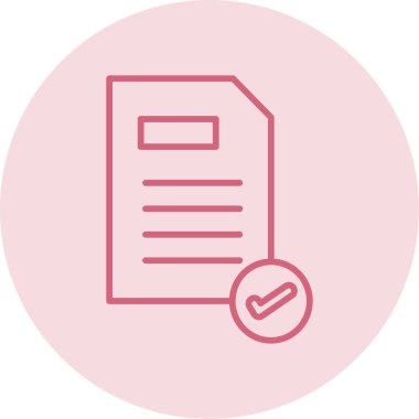 Belge. Web simgesi basit illüstrasyon 