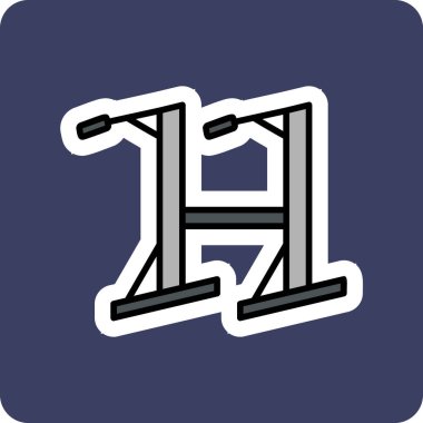 dip çubuğu vektör simgesinin özet çizimi