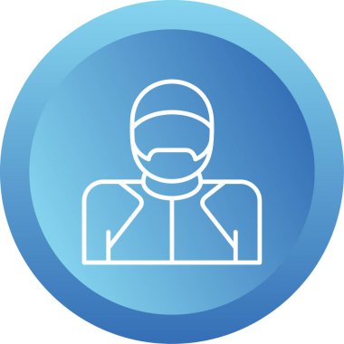 Bobsleigh. Web simgesi basit tasarım              