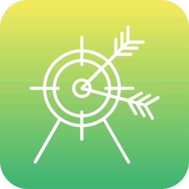 Oklu hedefin vektör illüstrasyonuName 