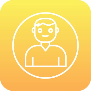 Kullanıcı Hesabı web simgesi basit illüstrasyon