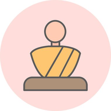 Heykel simgesinin vektör illüstrasyonu  