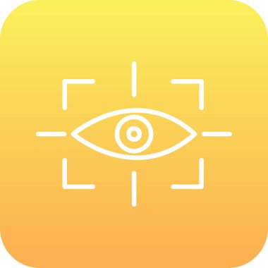 vizyon web simgesi, vektör illüstrasyonu 