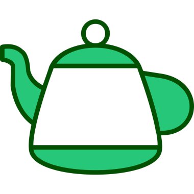 Vektör illüstrasyonu, çaydanlık ağı simgesi 