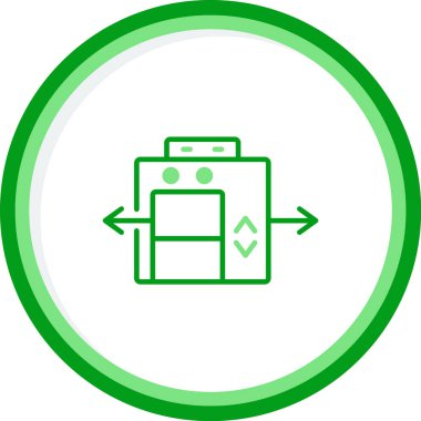 Asansör web simgesi, vektör illüstrasyonu