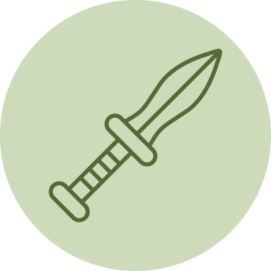 Hançer. Web simgesi basit illüstrasyon 