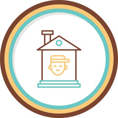 ev simgesi vektör illüstrasyonu 